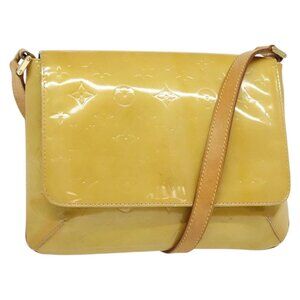 LOUIS VUITTON Monogram Vernis Thompson Street Bag Beige M91301 LV Auth 140666
